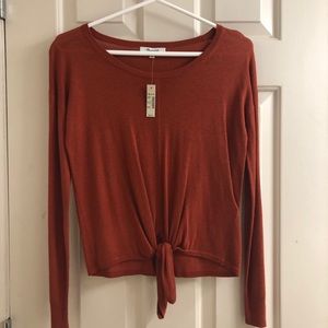 Madewell Tie Sweater NWT
